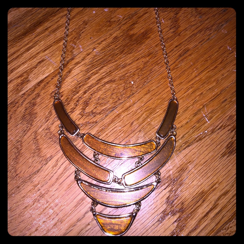 NEW Avon Necklace brown and gold